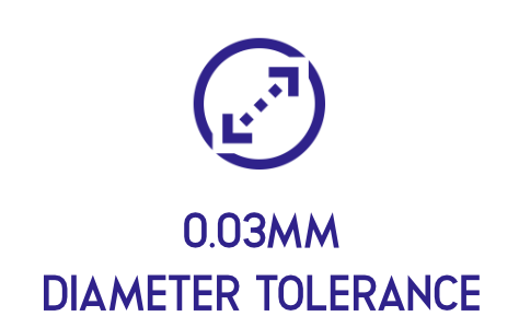 0.03mm Diameter Tolerance